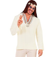 Pánská hippie košile, bílá