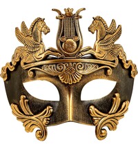 Řecká škraboška, zlatá