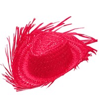 Růžové slaměné sombrero