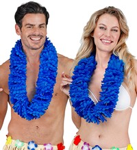 Tmavě modrý havajský věnec Lei