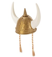 Vikingská helma s copánky