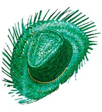 Zelené slaměné sombrero