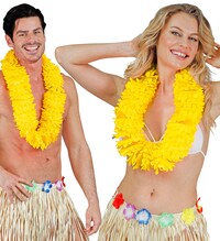 Žlutý havajský lei věnec