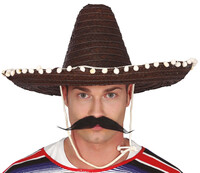 Sombrero fialovočerné/zelenočerné, 50 cm