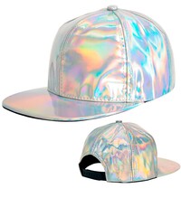Stříbrná metalická kšiltovka
