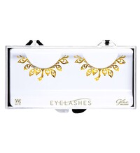 Zlaté řasy, dekor tetování (včetně lepidla)