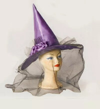 Klobouk čaro se závojem