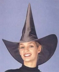 Klobouk čarodějnický černý