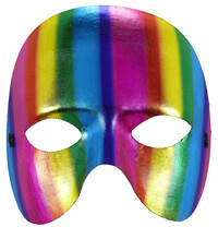 Poloviční maska na obličej, duhová