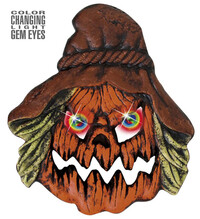 Strašidelná dýně s blikajícíma očima 35x40 cm