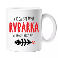 Každá správná rybářka - hrnek