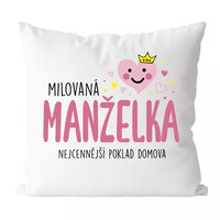 Milovaná manželka - vtipný polštářek