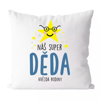 Náš super děda - vtipný polštářek