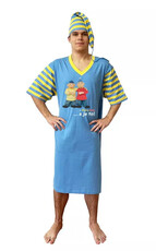 Gesto - Noční košile modro žlutá