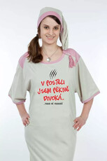 V posteli jsem pěkně divoká - Vtipná dámská noční košile Lady