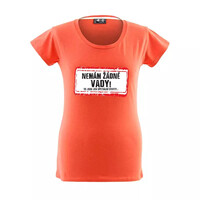 Dámské vtipné tričko - Nemám žádné vady