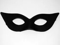 Škraboška černá šikmá