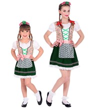 Bavorská dívka kostým (šaty, čelenka)