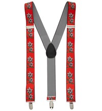 Kšandy s květinovým vzorem