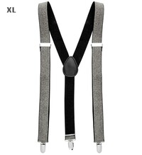 Kšandy (šle) stříbrné XL