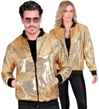 Zlatý třpytivý párty bomber