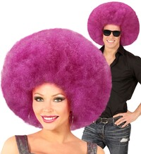 Paruka afro, fialová