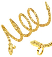 Egyptský náramek s prstenem, had