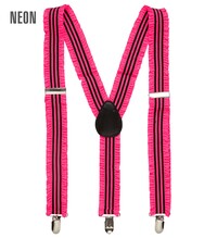 Kšandy se zvlněním, neonově růžová