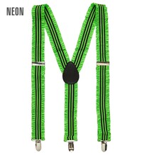 Kšandy se zvlněním, neonově zelená