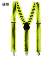 Kšandy se zvlněním, neonově žlutá