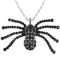 Náhrdelník s černým pavoukem