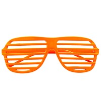 Oranžové neonové párty brýle