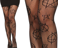 Dámské černé punčocháče pro čarodějnici