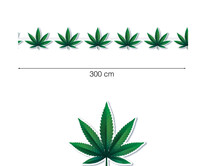 Girlanda marihuana, 3 m