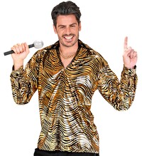 Pánská disco košile 70. léta, zlatá