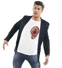 Pánské tričko s otevřeným hrudním košem