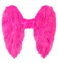 Péřová křídla růžová, 50x50 cm