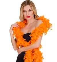 Péřové boa, oranžové, délka 1,80 m (50 g)