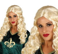 Dámská blond paruka s copem