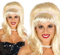 Dámská retro paruka 60. léta, blond
