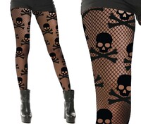 Dámské síťované punčocháče s různými motivy