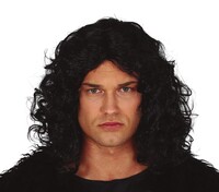 Pánská černá kudrnatá paruka Jon Snow