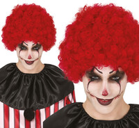 Pánská paruka klaun, červená