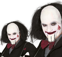 Paruka Jigsaw (pleš s černými vlasy)