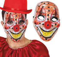 Plastová maska strašidelný klaun