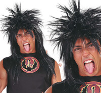 Punková paruka, černá