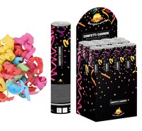 Vystřelovací konfety barevné, 80 cm