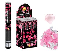 Vystřelovací konfety s plátky růží, 50 cm