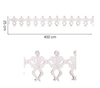 Halloweenská girlanda kostlivci, 4 m