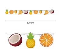 Havajská girlanda ovoce, 3 m